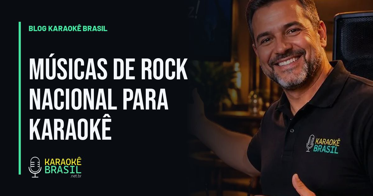 Apresentador de karaokê com microfone chamando o próximo cantor