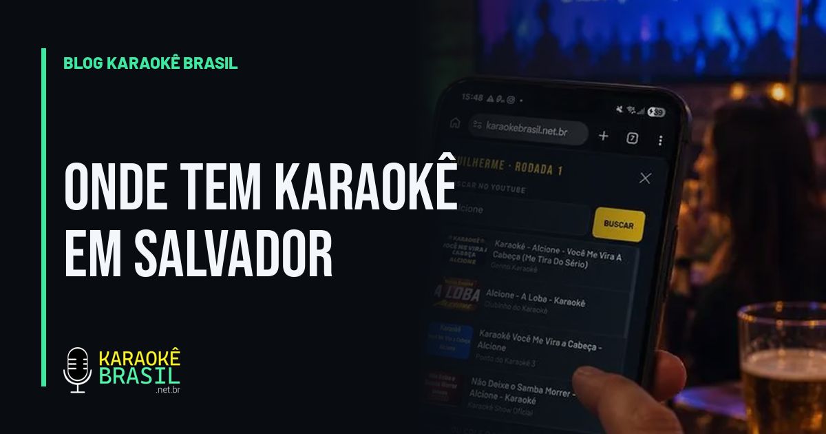 Cantor acompanhando pelo celular quanto falta para a sua vez